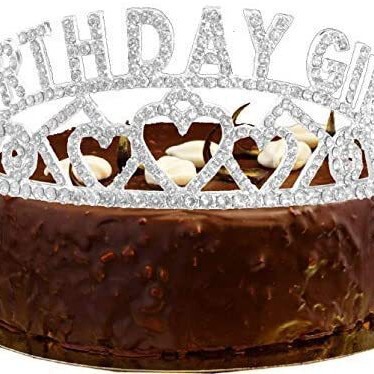 Shimmering Diamond Birthday Crown BIRTHDAY GIRL Party Decor Crown Headband Ballroom Shoulder Headpiece Set