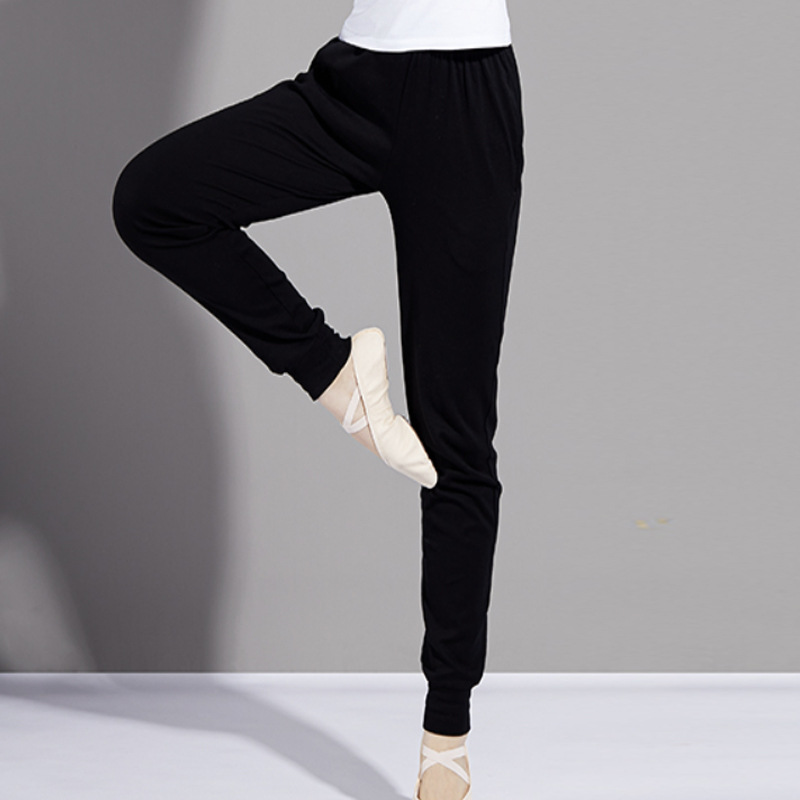 Modern Practice Pants for Art Exams, Lantern Pants, Sports Cuffed Drop-Crotch Carrot Pants, Women's Practice Pants, Modern Ballet Pants
