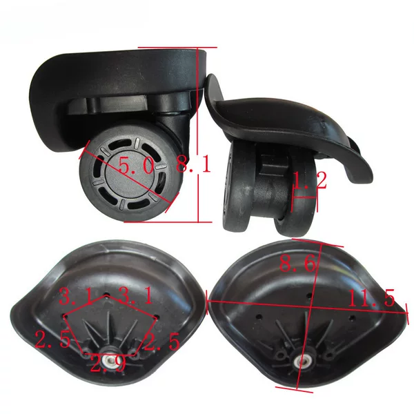 Hongsheng A58 Bearing Suitcase Luggage Accessories Wheels Password Box Casters Luggage Wheels Silent Universal Wheels