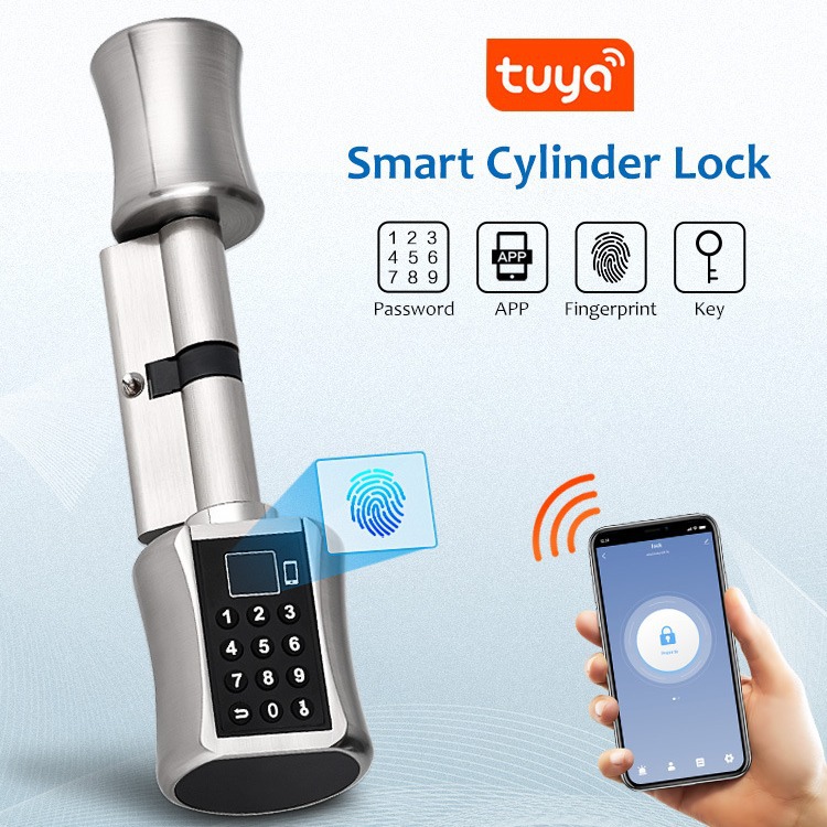 涂鸦APP智能蓝牙指锁纹密码刷卡钥匙开锁球形锁电子防盗指纹门锁