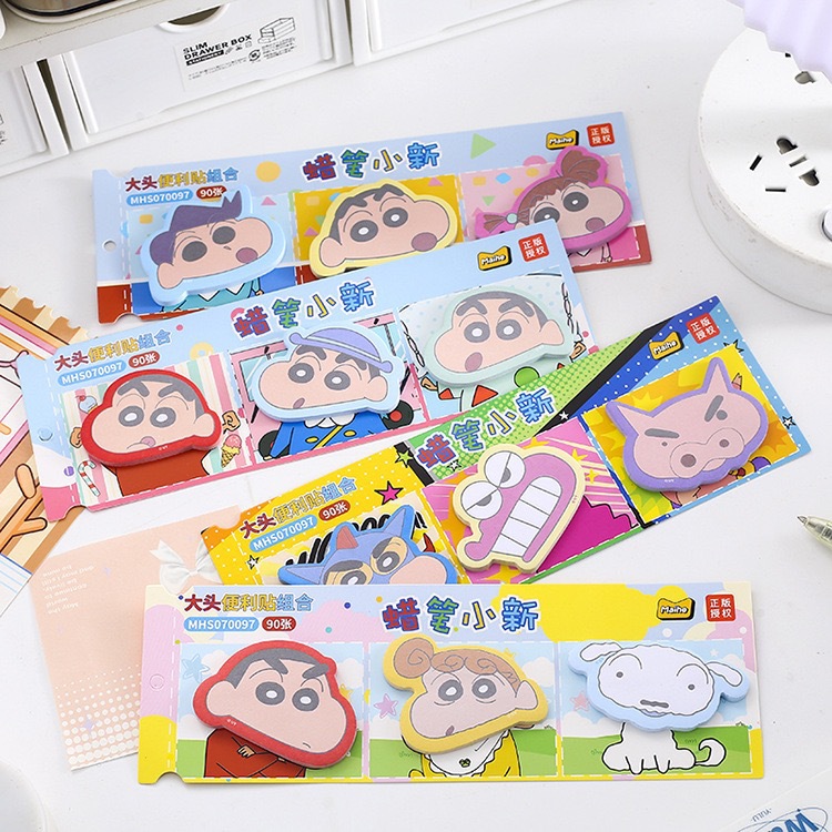 Crayon Small New Big Head Post-it Cartoon Cute Sticky Notes Notes Office Stickers Student Account Marks
