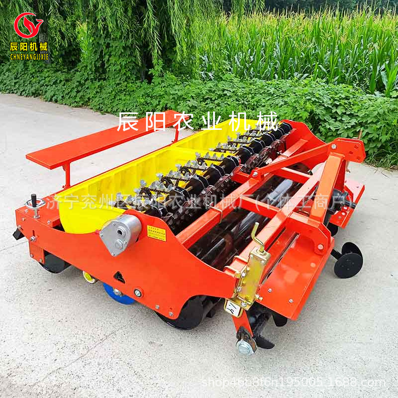 昆明热销独头蒜精播机圆盘播种器行距株距可调六行大蒜精播机