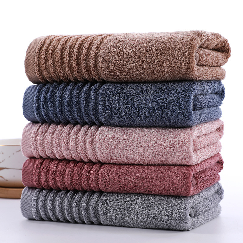 Manufacturer Wholesale Bamboo Fiber Square Towel Solid Color Striped 32-Strand Yarn Soft Absorbent Small Company Welfare Towel Square Shape