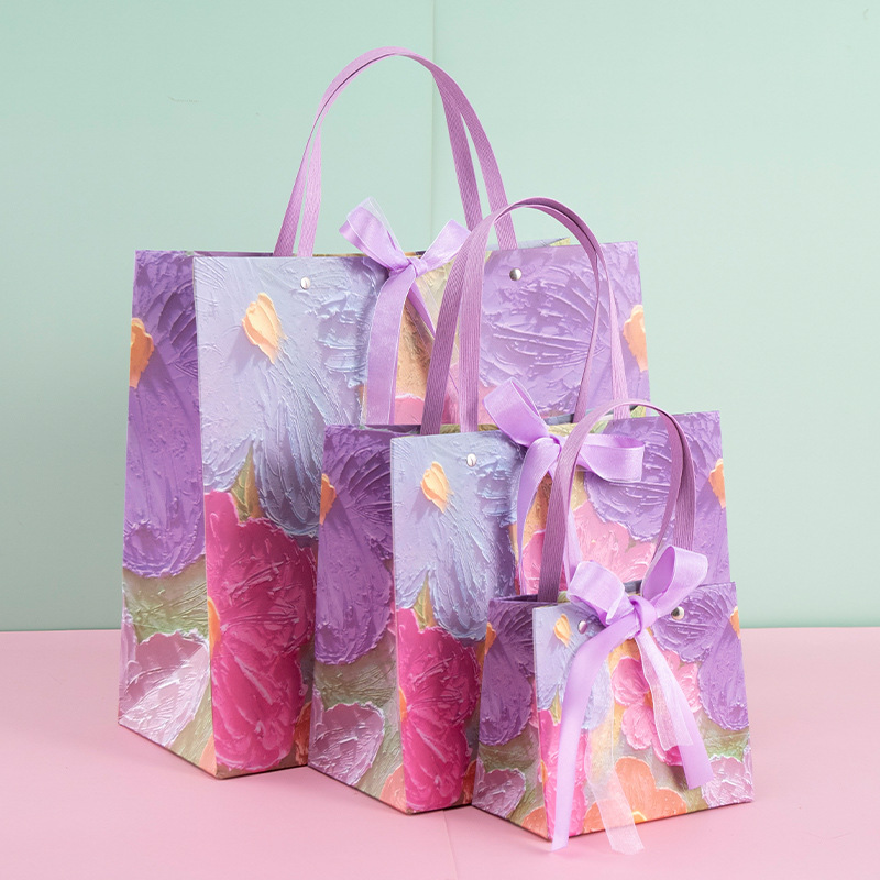 Bola de flores arco bolsa de regalo ramo de San Valentín regalo bolsa de papel merienda ropa bolso de embalaje bolsa de regalo