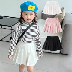 春夏の女の子のプリーツのスカートの子供の薄いスカートの女性の赤ちゃんは光の短いスカートの女の子の学院の風のa字のスカートを防ぎます。