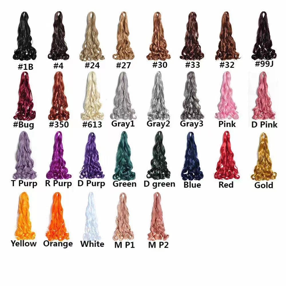 Comercio exterior transfronterizo pelucas africanas trenzas sucias grandes rollo francés curl flojo onda crochet cabello