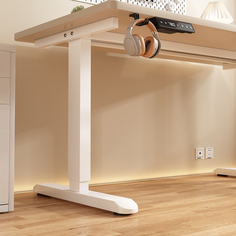 Solid Wood Electric Lift Table Dual Motor Standing Computer Table Simple Home Liftable Desk Smart Lift Table
