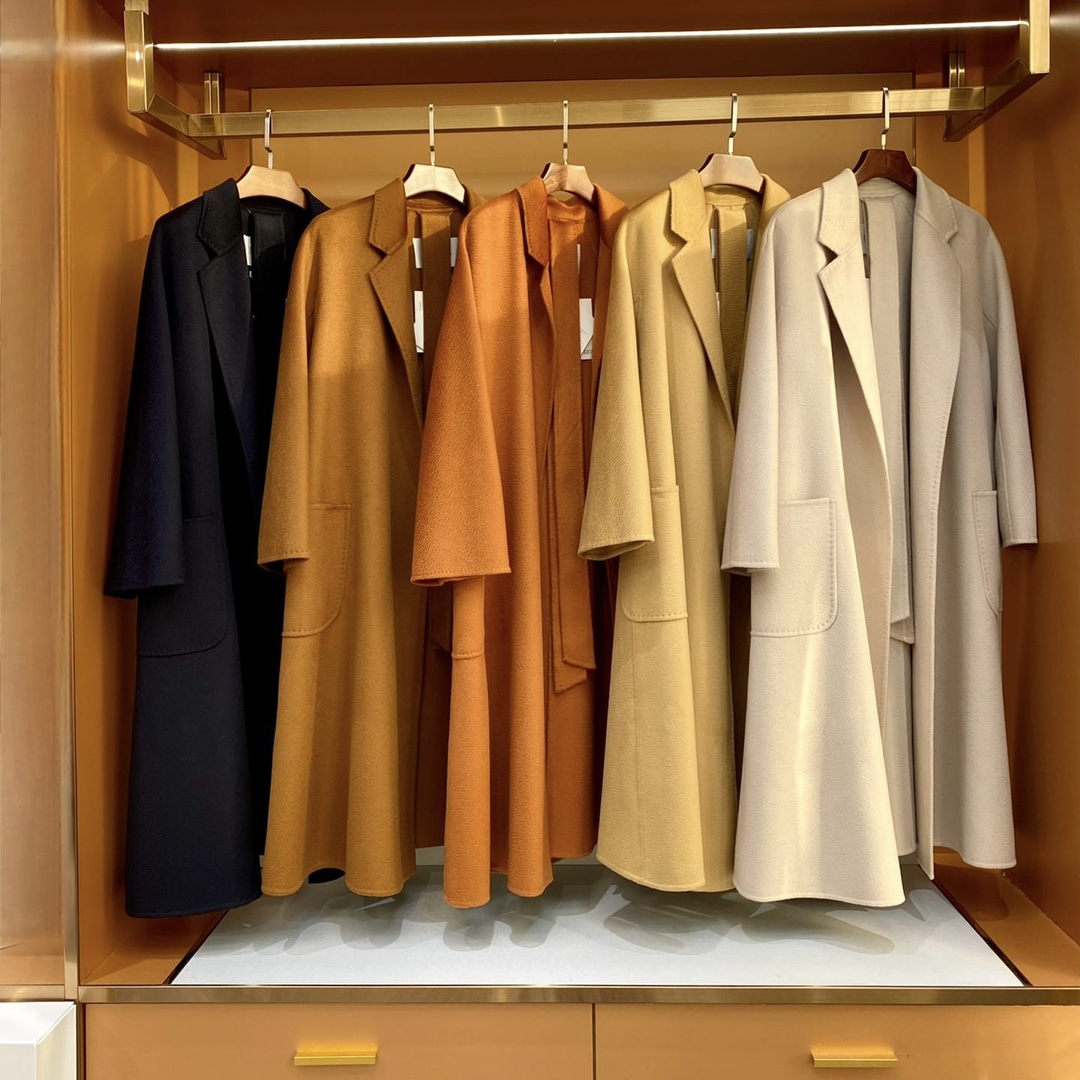 Max家labbro水波纹羊绒浴袍款长款大衣 深圳南油高端双面羊绒羊毛