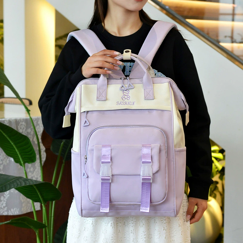 Сумка для мамы, легкий портативный рюкзак для мамы и ребенка, многофункциональная холщовая сумка большой вместимости для мамы и ребенка