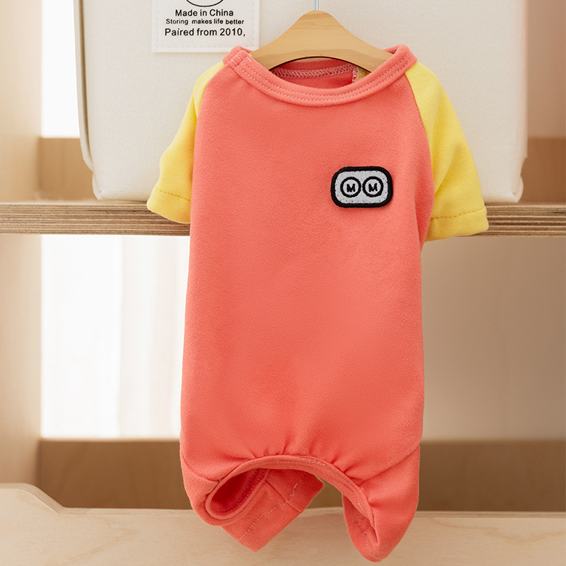 Термобелье для домашних животных → розовая бархатная рубашка