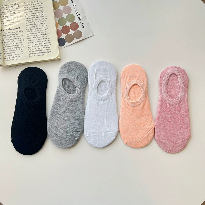 Cotton invisible thin summer antibacterial socks, absorbs sweat and smell