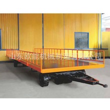 厂区运输平板托车 叉车托运平板 不锈钢高栏拖挂车 1吨-100吨工具