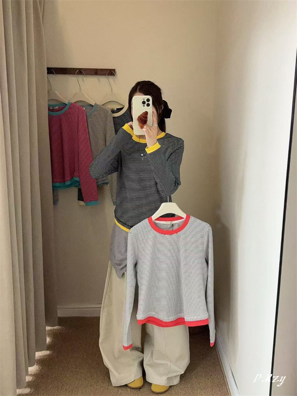 025慵懒风圆领卫衣女秋季新款薄款宽松韩版oversize女式上衣bf外|undefined