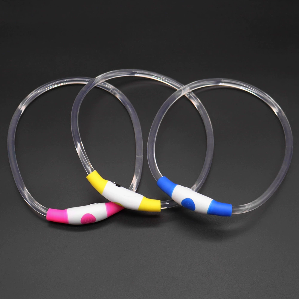 Светящийся ошейник для домашних животных можно обрезать USB световой круг собачий аксессуар кошачий шейный орнамент