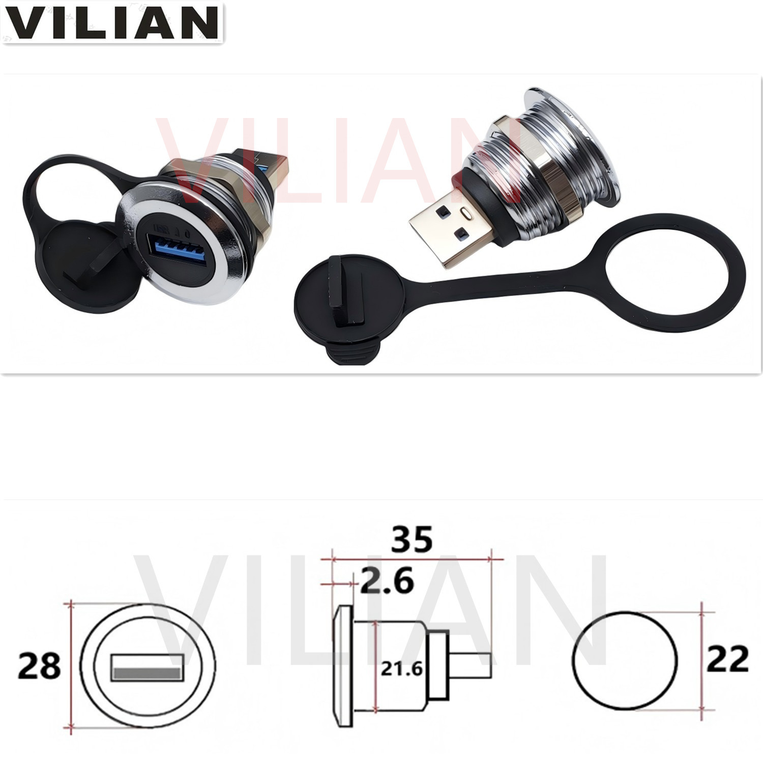 ��尲װM22����RJ45USBĸ�����ղ���DATA����������ͷ���Ӻ���ʽ