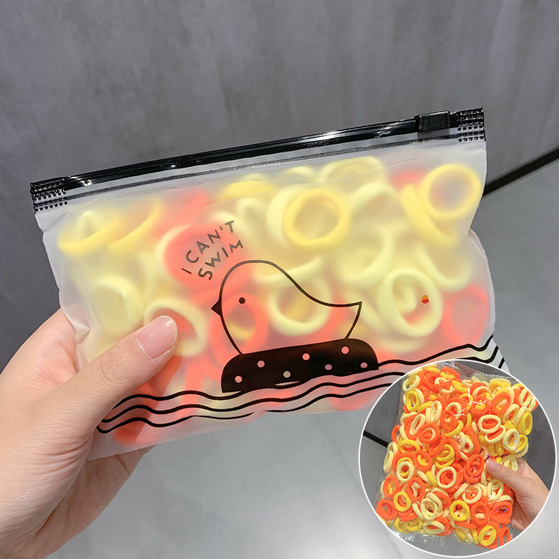 El anillo de la toalla del pelo de la banda del pelo del pulgar no lastima el pelo banda de goma elástica alta accesorios lindos para el cabello cuerda de pelo pequeña para niñas