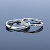 Silver ring suitable for men and women for beloved, one size jewelry, wholesale