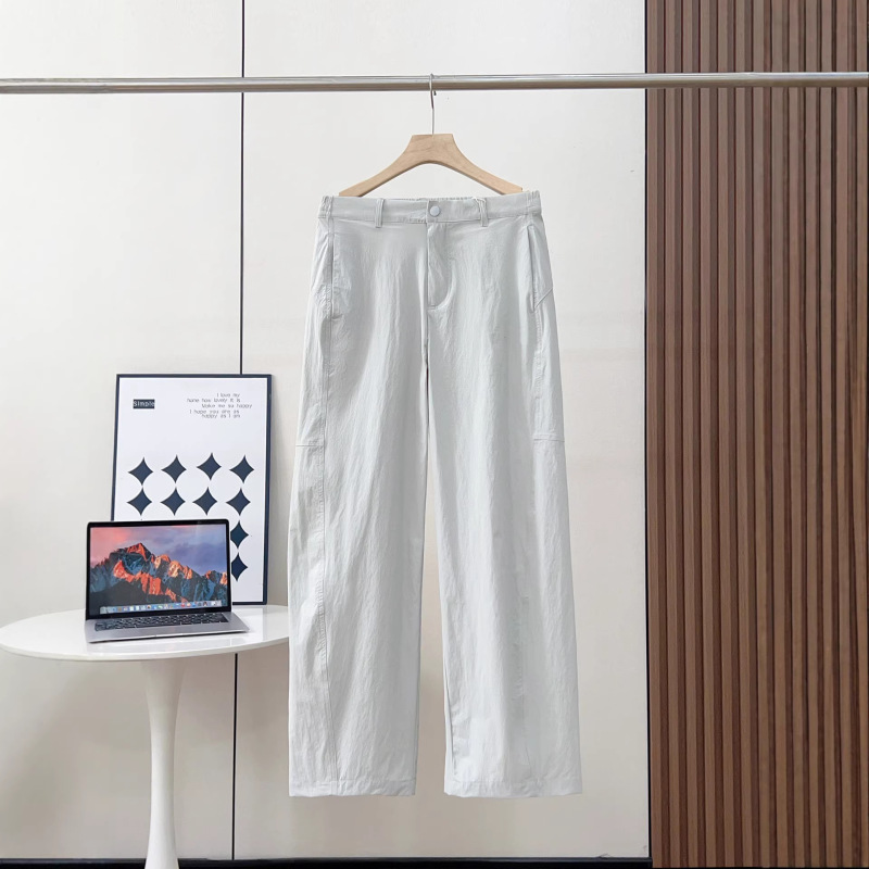 2026 Spring New F Brand Women's Fashion Simple Comfortable Casual Straight-Leg Pants Woven Trousers Y0023 2026 Spring New F Brand Women's Fashion Simple Comfortable Casual Straight-Leg Pants Woven Trousers Y0023