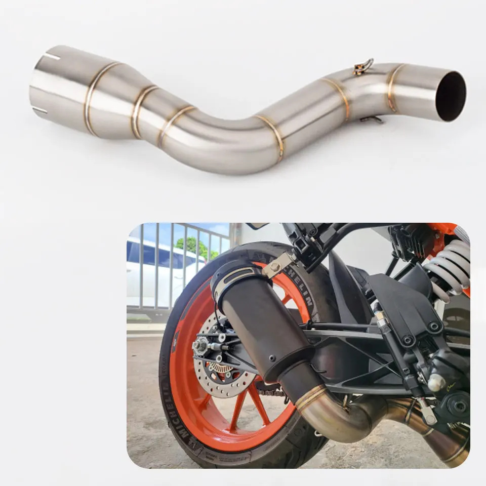 Suitable for KTM RC390 RC200 DUKE 200 250/390ADV exhaust pipe stainless steel middle section adapter