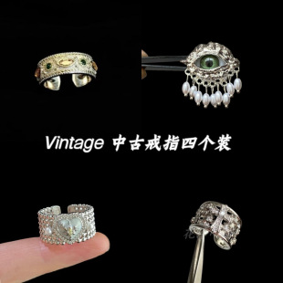 Vintage ���� colorf zircon ��ָ