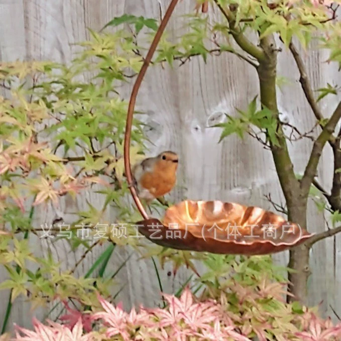 Кросс-бордерная новинка: медная подвесная кормушка для птиц из металла для сада