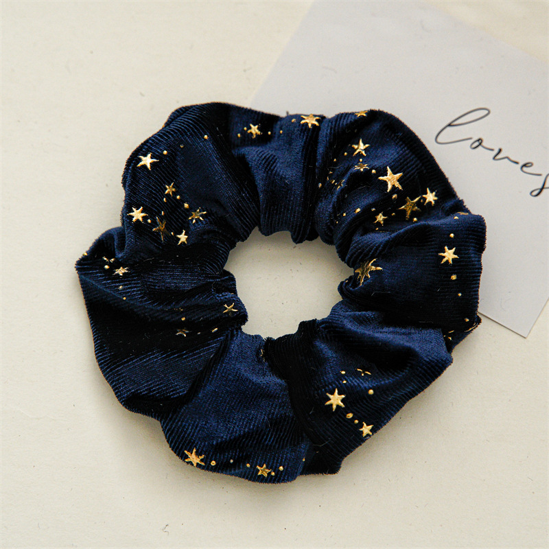 30g Weight Hair Tie Hair Accessories Type 1 Piece Quantity Holiday, Festival Occasion Flannel Material Star Pattern Women's Gender Simple Style, Classic Style Style Women's Simple Style Classic Style Star Flannel Hair Tie 13