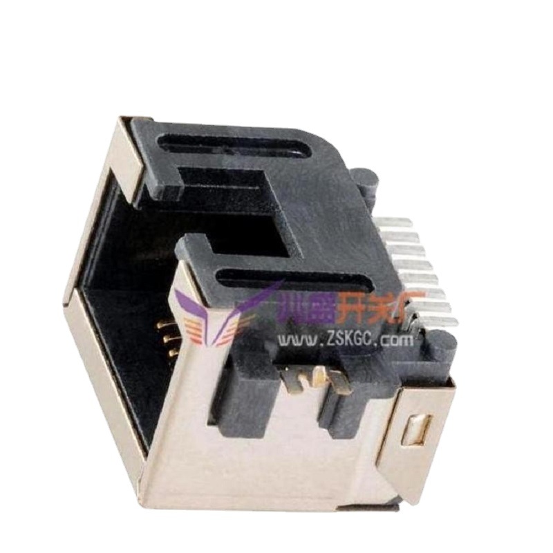 沉板网线接口RJ45/沉板网口母座RJ45/沉板贴片网孔插座RJ45网口