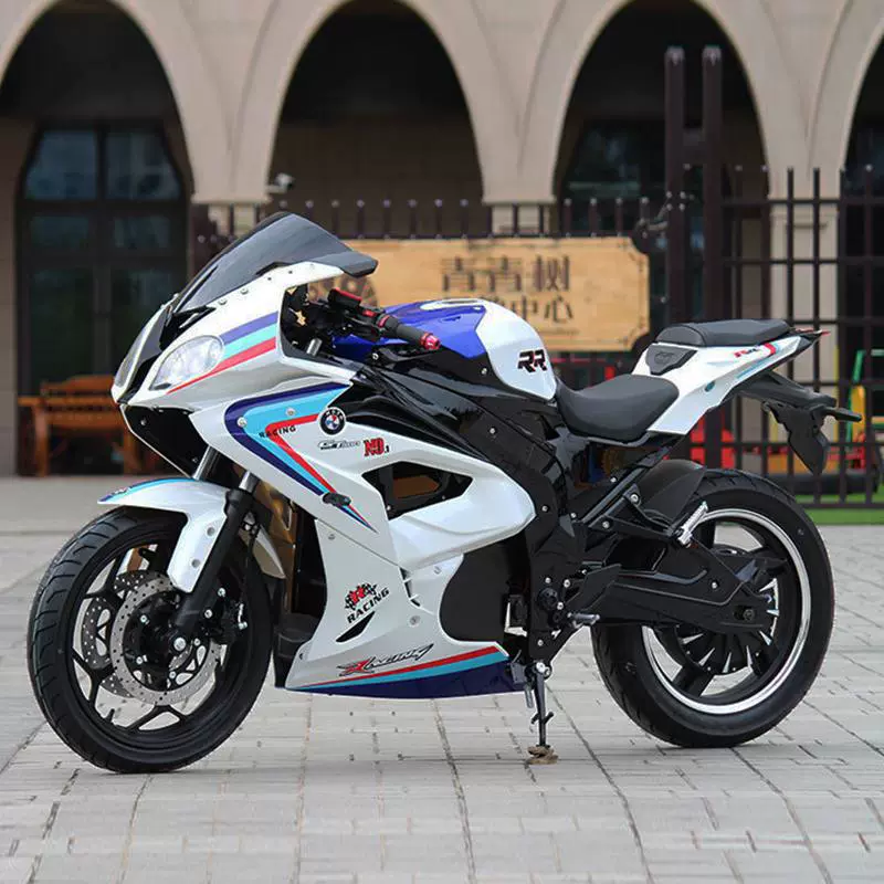 外贸出口电动版宝雕款RR电动摩托车跑车双R街车趴赛公路赛重机车