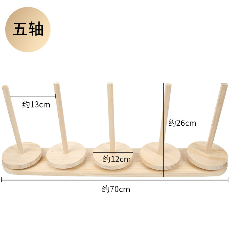 Herramienta auxiliar de tejido manual desmontable marco de eje giratorio de lana portátil bobina de plástico de lana