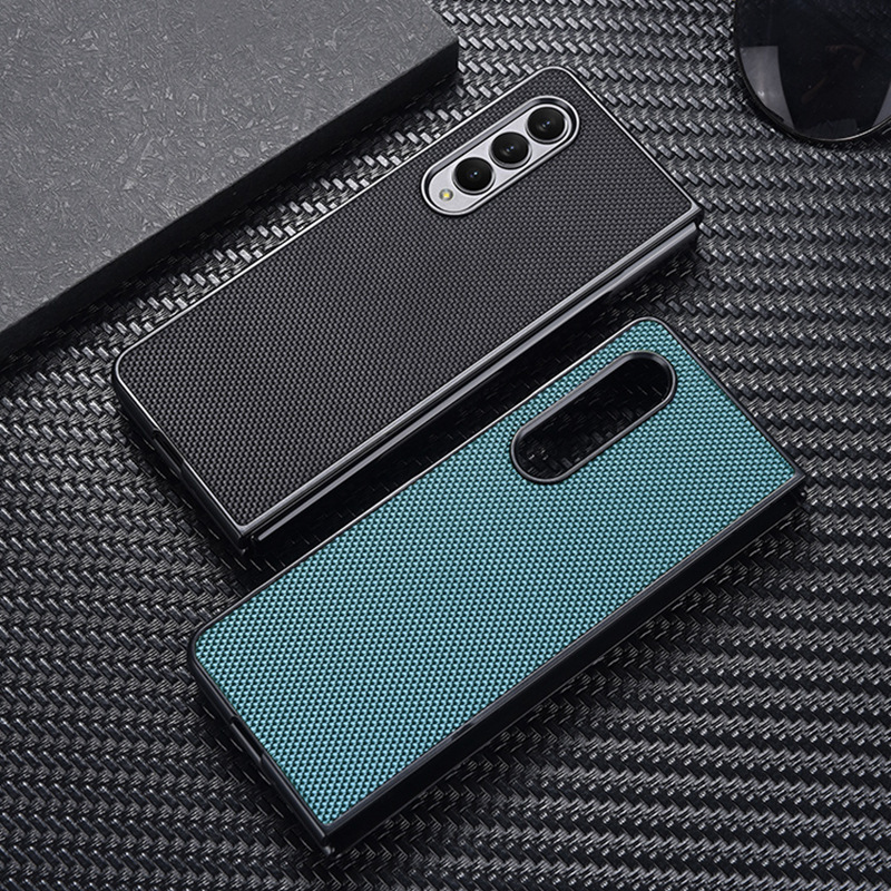 For Samsung Zfold4 Phone Case Nylon Z fold3 Protective Case Flip3 Folding Screen W22 Leather Case Flip4