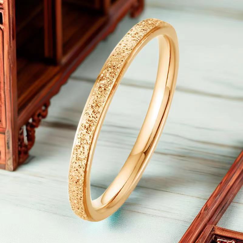 Geometric Pattern Wholesale Jewelry Elegant Simple Style Geometric Titanium Steel Plating Rings