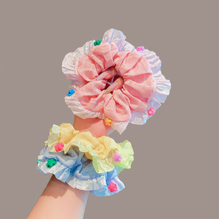 Super Fairy Pig Intestine Hair Band Girls Headband New Fat Intestine Rubber Band Girls Hair Tie Rope Forest Girl Hair Accessories