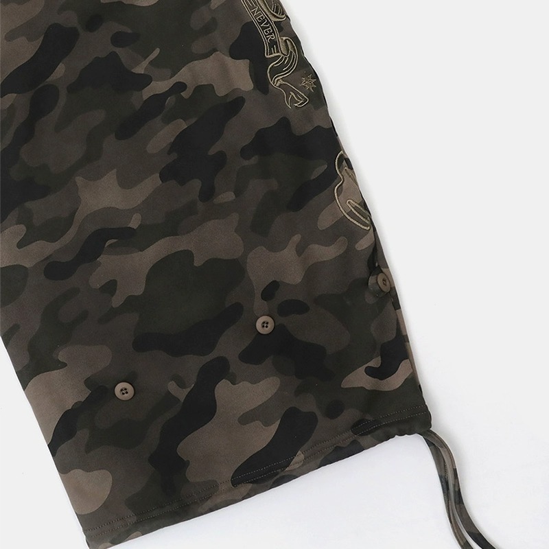 Same Style For Men And Women Badblood Bcac Series Retro Loose Camouflage Sweatshirt Women's Niche Hoodie Sports Jacket_viptrois.com