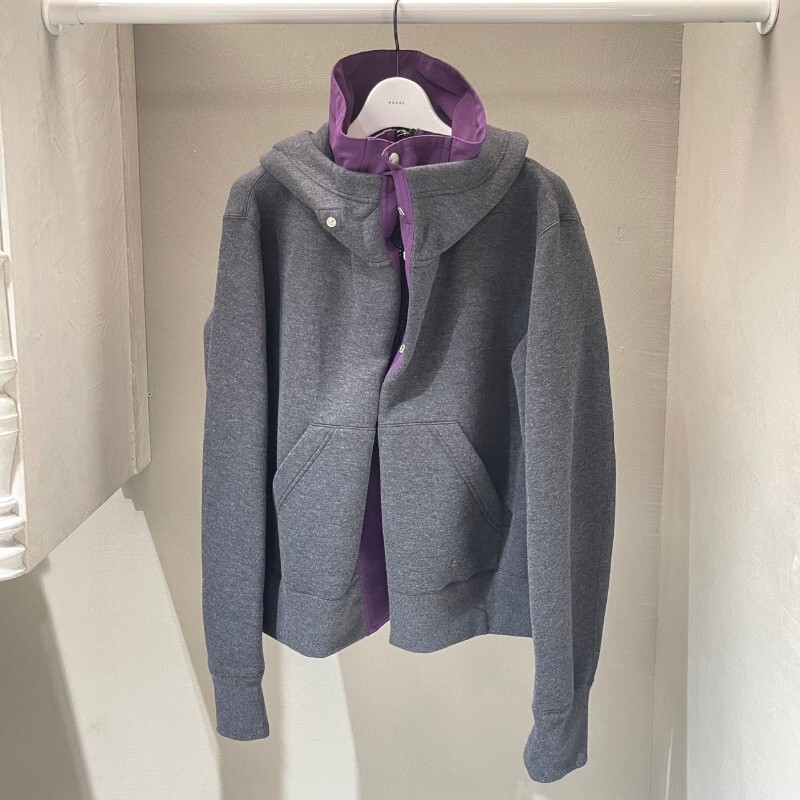 Fog Sacai 25 Autumn and Winter New Hooded Zipper Sweatshirt Jacket Loose Casual Versatile Top Unisex