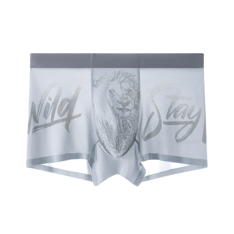 Calzoncillos de seda de hielo para hombres de ostras al por mayor personalizados calzoncillos bóxers de secado rápido transpirables antibacterianos