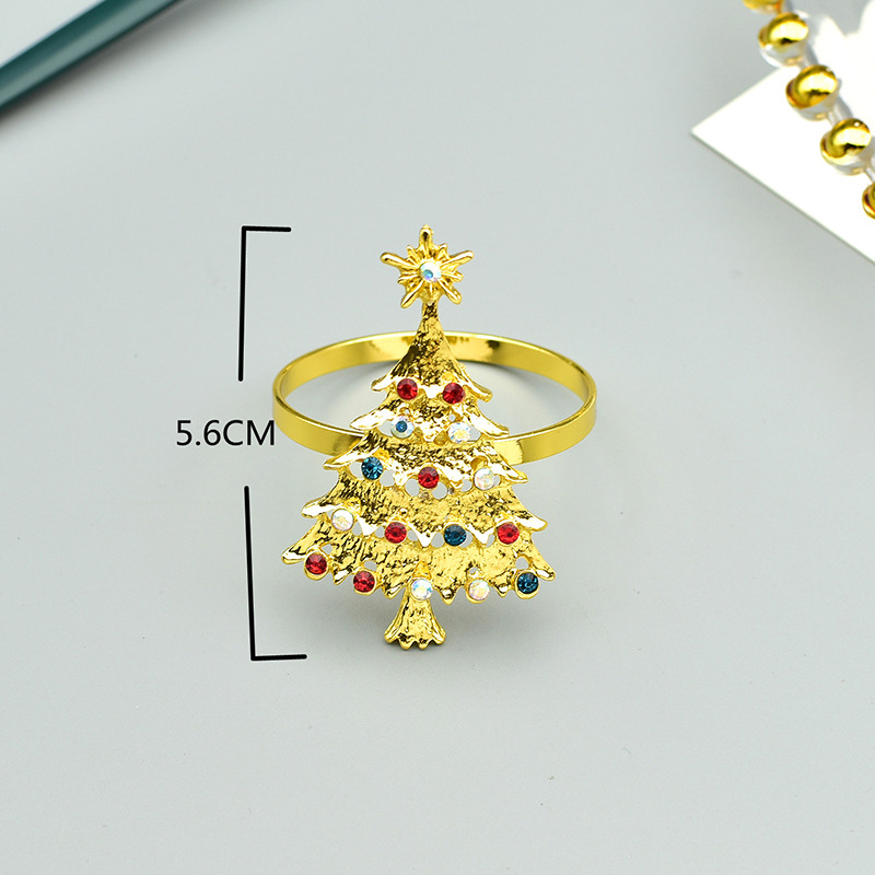 Árbol de Navidad de diamantes mixtos dorados