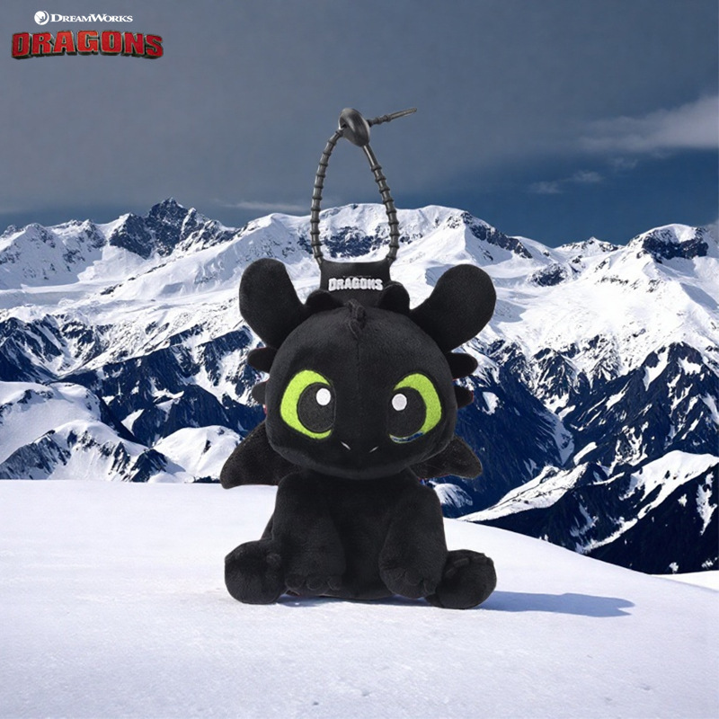 Authentic Global How to Train Your Dragon Doll Pendant Stuffed Keychain Toothless Night Fury Doll Backpack Decoration Gift