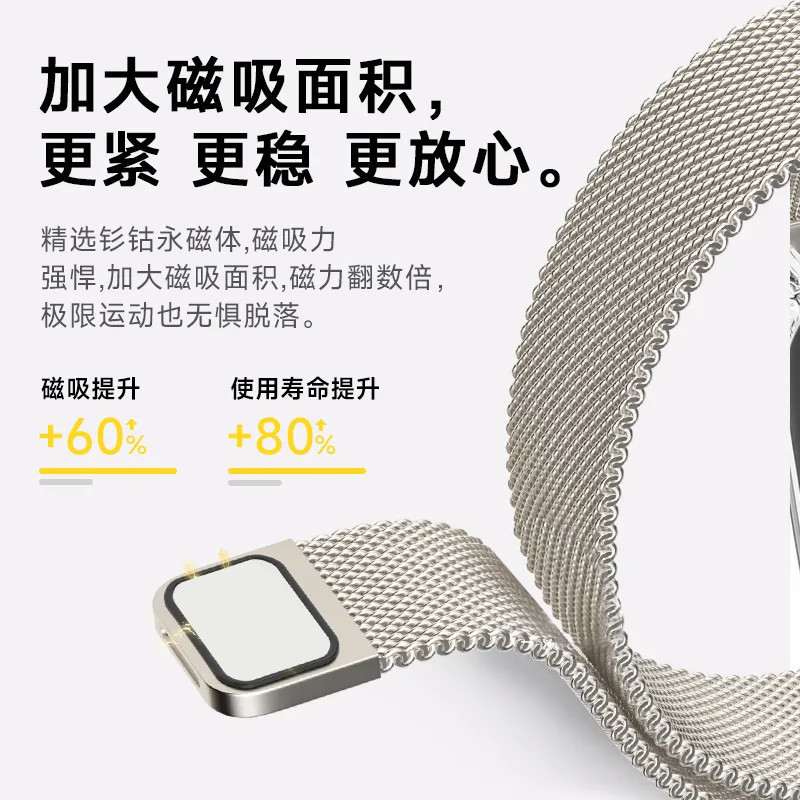 夏季线条小狗表带适用华为gt5表带gt4米兰磁吸watch4Pro手表带|undefined