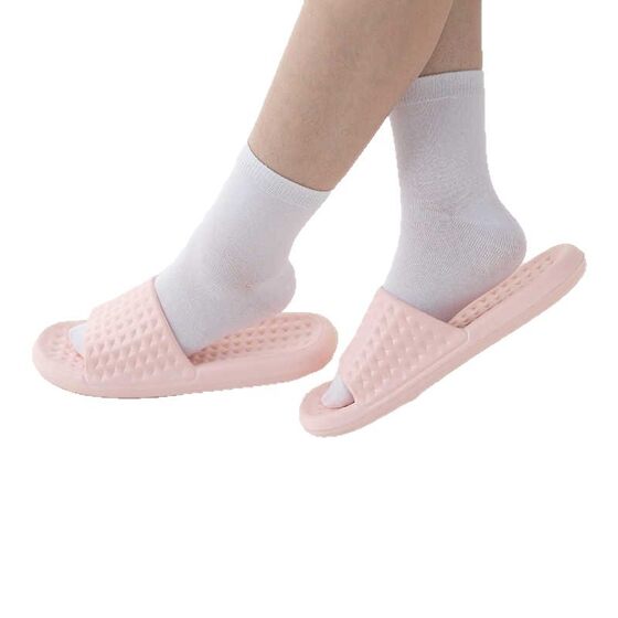 Summer Indoor Home Silent Sandals Solid Color Square Simple Couple Bathroom Bath Odor-proof Eva Slippers