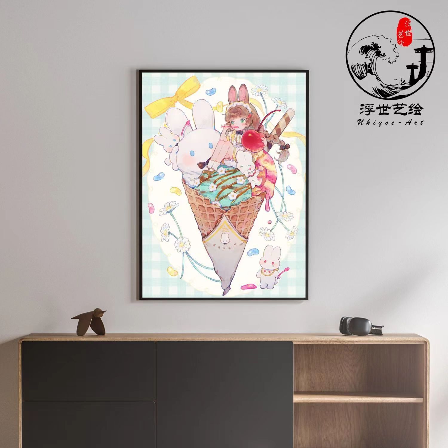 DIY pintura al óleo digital para colorear pintura linda chica corazón secundaria japonesa dibujos animados ins graffiti hecho a mano