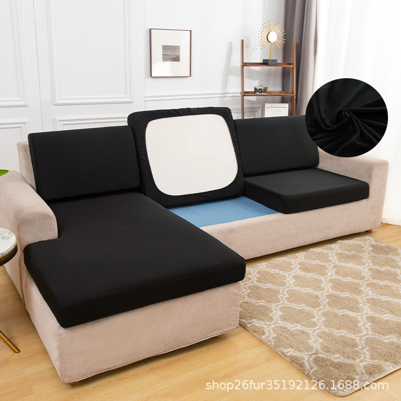 Four Seasons Solid Color Elastic Sofa Cushion Cover European and American L-shaped Imperial Concubine Chair Cover wish Amazon Cross-border Sofa Hat