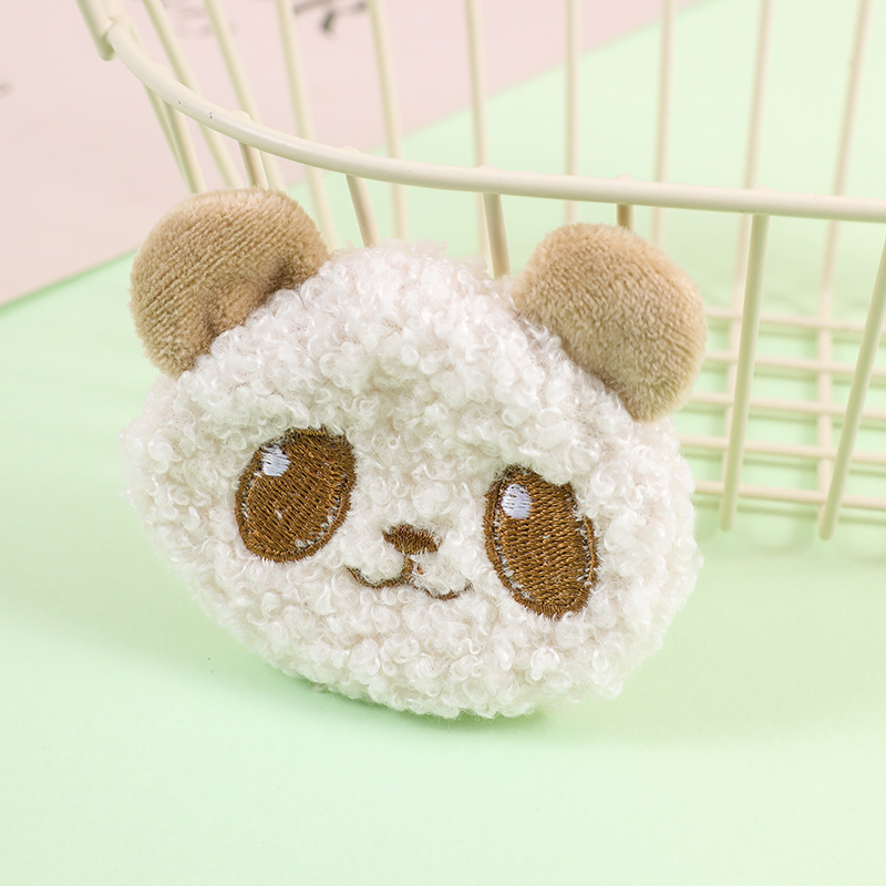 Accesorios de tela hechos a mano de dibujos animados colgantes INS animales de color café coreanos oso conejo lindo accesorios para el cabello infantil