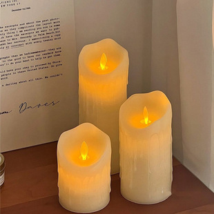 Simulated Tear Candle Night Light Led Digital Ins Style Desktop Decoration Ornaments Romantic Proposal Atmosphere Light