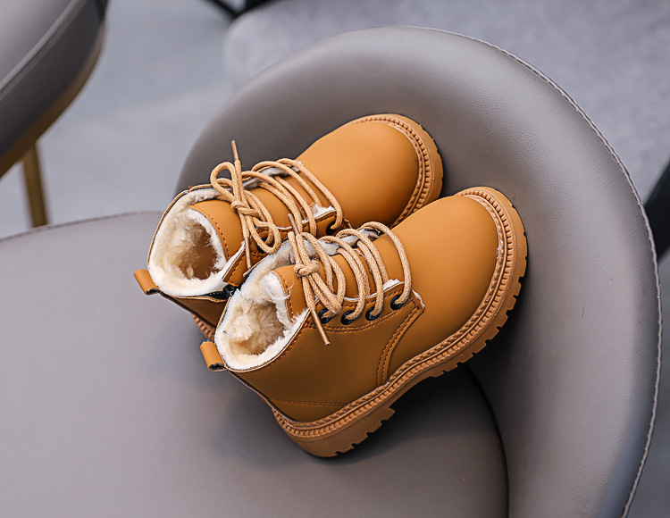 Bottines martin fourrées pour enfant chaussures hiver garçon_voghion.com