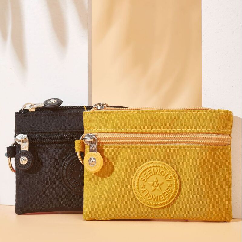 Factory direct foreign trade coin purse gift new simple mini zipper key bag nylon coin purse wholesale Factory direct foreign trade coin purse gift new simple mini zipper key bag nylon coin purse wholesale
