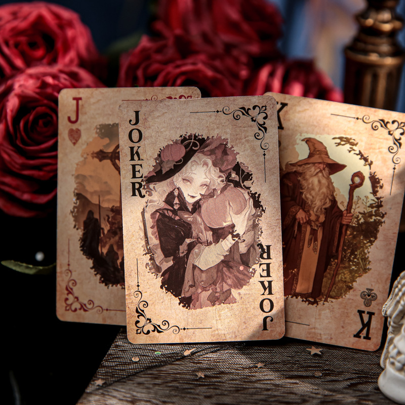 Papel Sr. Tarjetas retro ciudad mágica personajes transfronterizos chicas tarjetas de papel puzzle entretenimiento tarjetas de juego