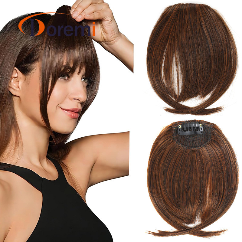 Cross-Border New 13g Synthetic Hair Bangs Clip-On Fake Bangs for Women Daily Wear Hair Extensions