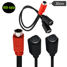 Mini DIN6 MDIN6 1����2ĸY�;� PS/2 �I�P����˾�6� M/Fx2