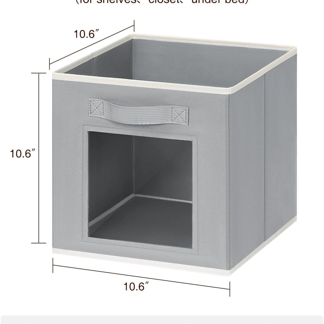 Ящик для хранения с большим окном 11inch - ящик для хранения в форме куба с окном. Хит продаж, трансграничный ящик для хранения.