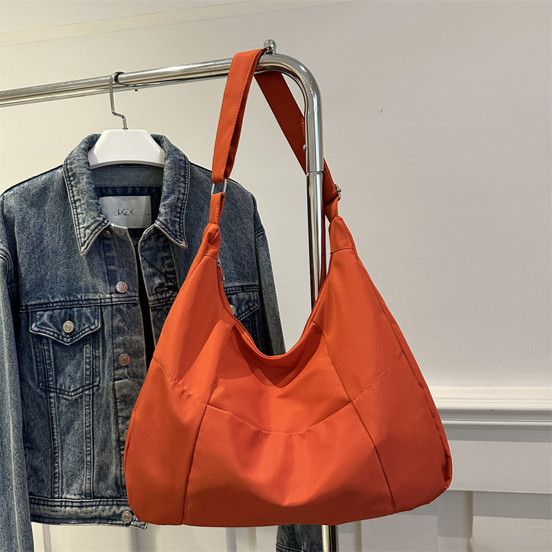 Bolsa de lona coreana de gran capacidad, estilo relajado, bolsas de hombro de trabajo, bolsas de mochila simple, moda